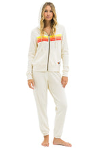 Classic 5 STRIPE HOODIE - VINTAGE WHITE WHITE NEON