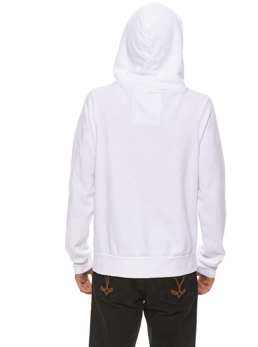Classic 5 STRIPE HOODIE - WHITE