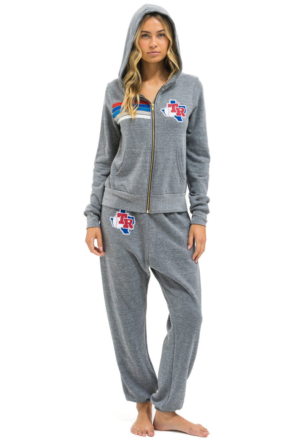 Classic TEXAS RANGERS 5 STRIPE UNISEX SWEATPANTS - HEATHER USA