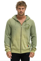 Classic VENICE SURFER ZIP HOODIE - FADED ARMY