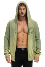 Classic VENICE SURFER ZIP HOODIE - FADED ARMY