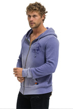 Classic VENICE SURFER ZIP HOODIE - FADED GRAPE