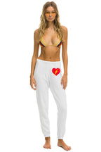 Classic BOLT HEART SWEATPANTS - WHITE