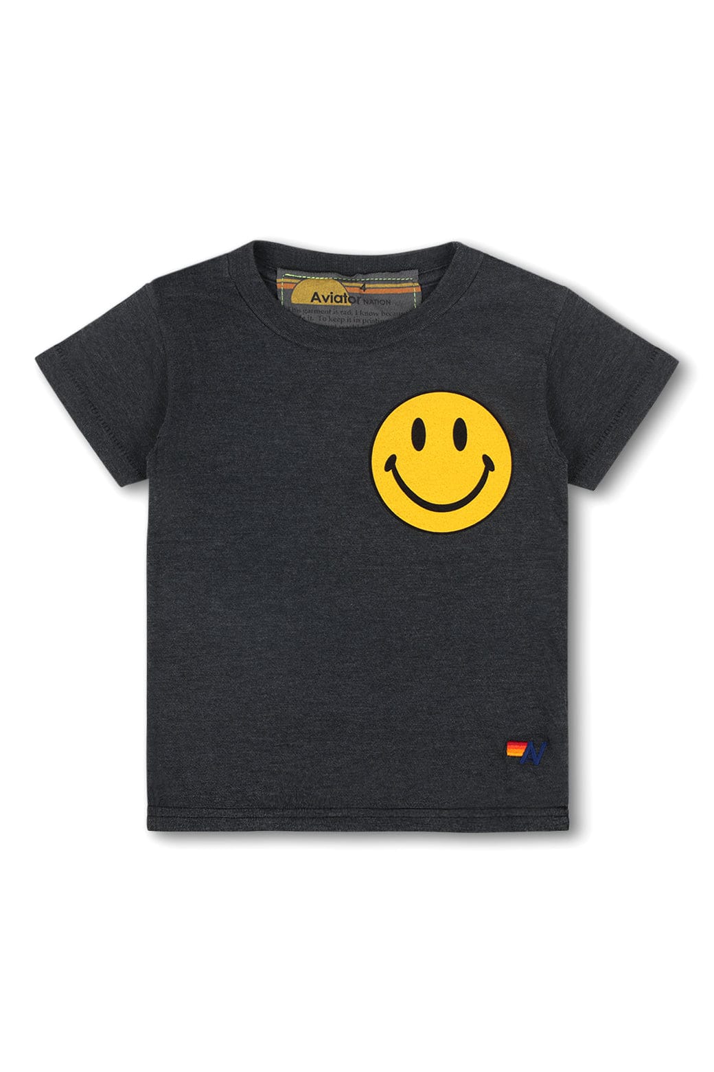 Classic KIDS SMILEY 2 TEE - CHARCOAL