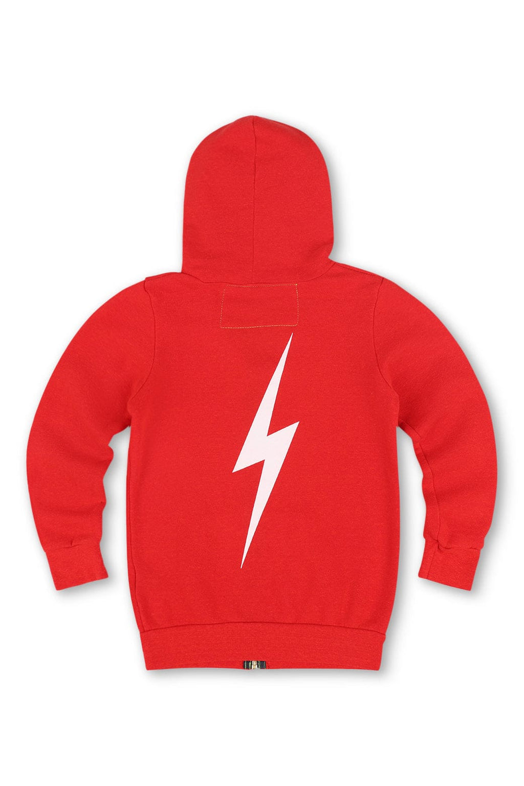 Classic KIDS BOLT PRINT ZIP HOODIE - RED