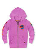 Classic KIDS AVIATOR NATION VENICE ZIP HOODIE - NEON PURPLE