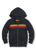 Classic KIDS 5 STRIPE HOODIE - CHARCOAL