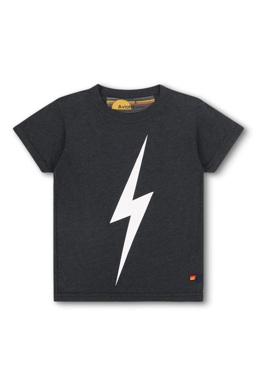 Classic KIDS BOLT TEE - CHARCOAL