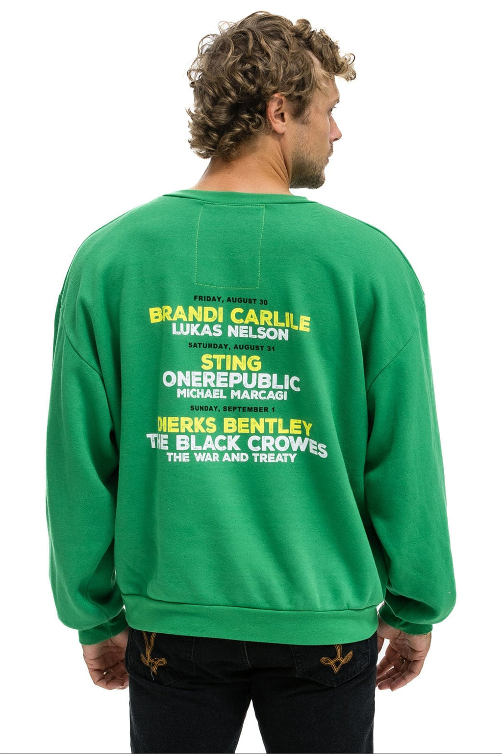 Classic JAZZ ASPEN SNOWMASS 2024 CREW SWEATSHIRT RELAXED - KELLY GREEN