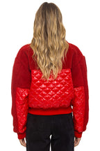 Classic TEDDY FULL ZIP JACKET - CHERRY