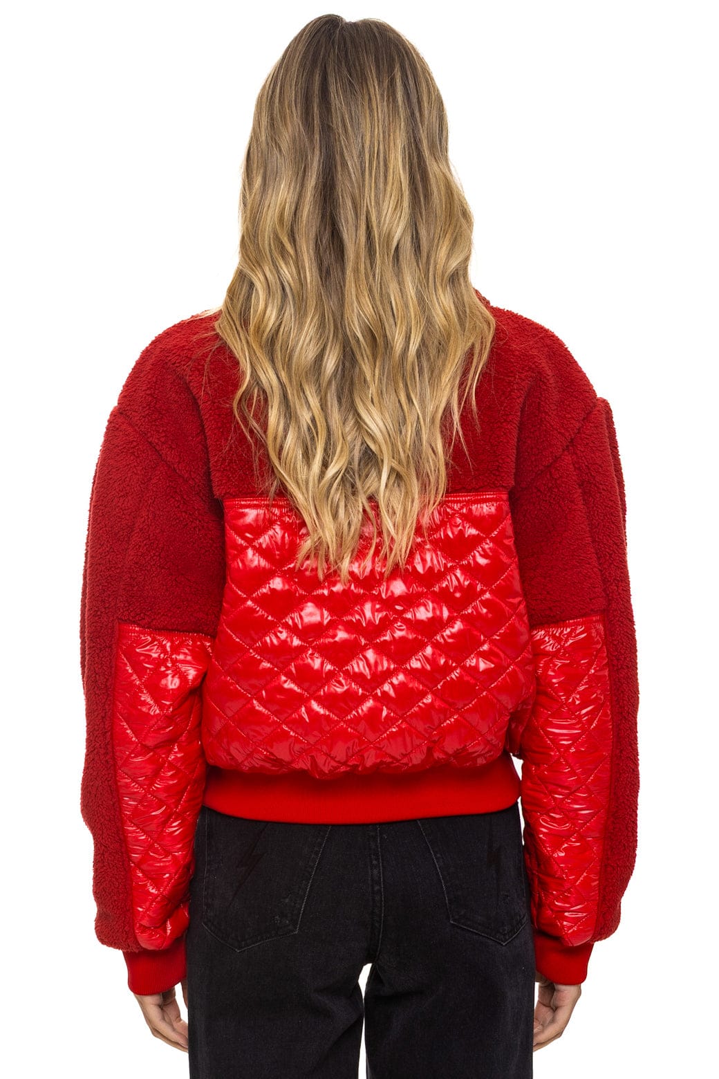 Classic TEDDY FULL ZIP JACKET - CHERRY