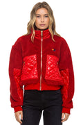 Classic TEDDY FULL ZIP JACKET - CHERRY