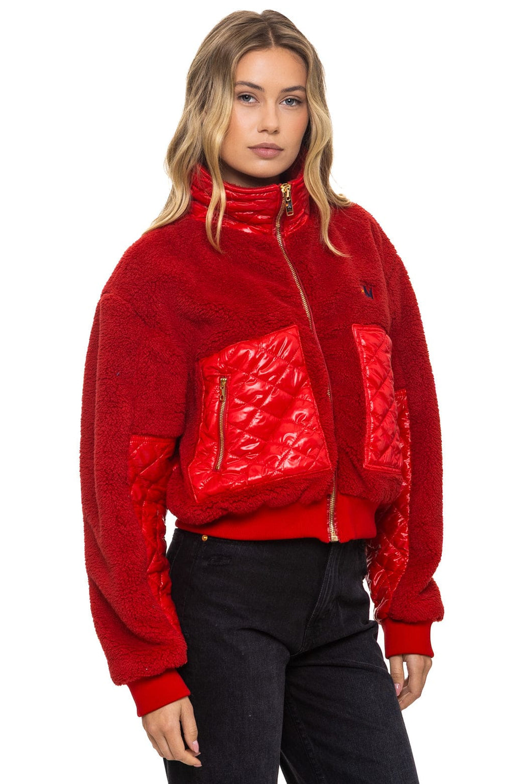 Classic TEDDY FULL ZIP JACKET - CHERRY