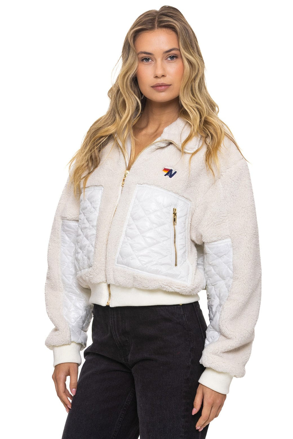 Classic TEDDY FULL ZIP JACKET - VINTAGE WHITE