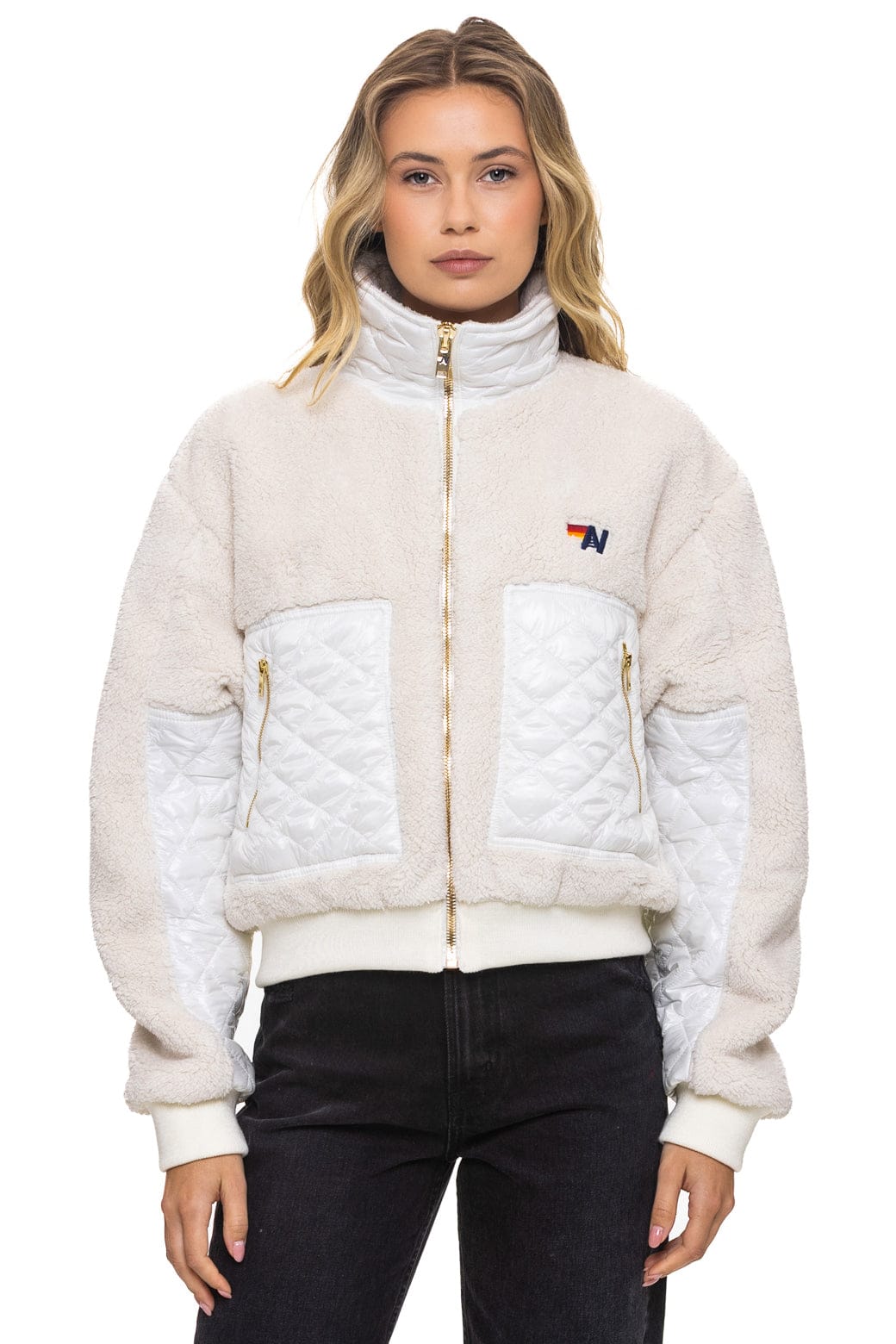 Classic TEDDY FULL ZIP JACKET - VINTAGE WHITE