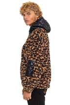 Classic TEDDY UNISEX OVERSIZED HOODED FULL ZIP JACKET - CHEETAH