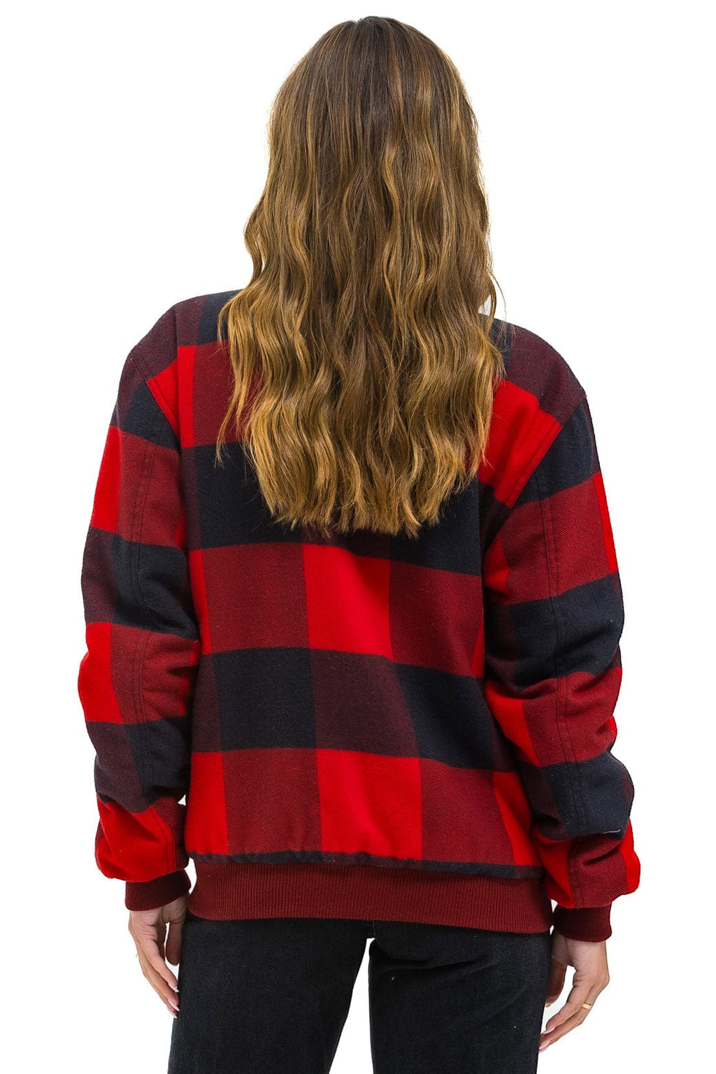 Classic PLAID UNISEX VARSITY JACKET - BUFFALO PLAID