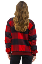 Classic PLAID UNISEX VARSITY JACKET - BUFFALO PLAID