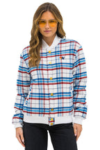 Classic PLAID UNISEX VARSITY JACKET - MONTAUK PLAID