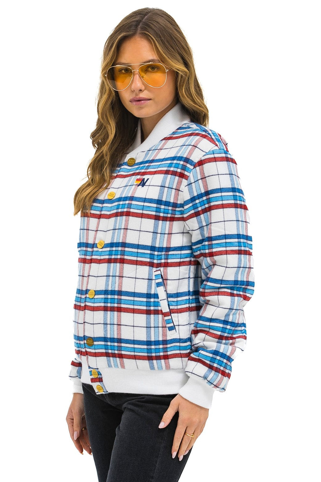 Classic PLAID UNISEX VARSITY JACKET - MONTAUK PLAID
