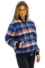 Classic PLAID UNISEX VARSITY JACKET - PATRIOT PLAID
