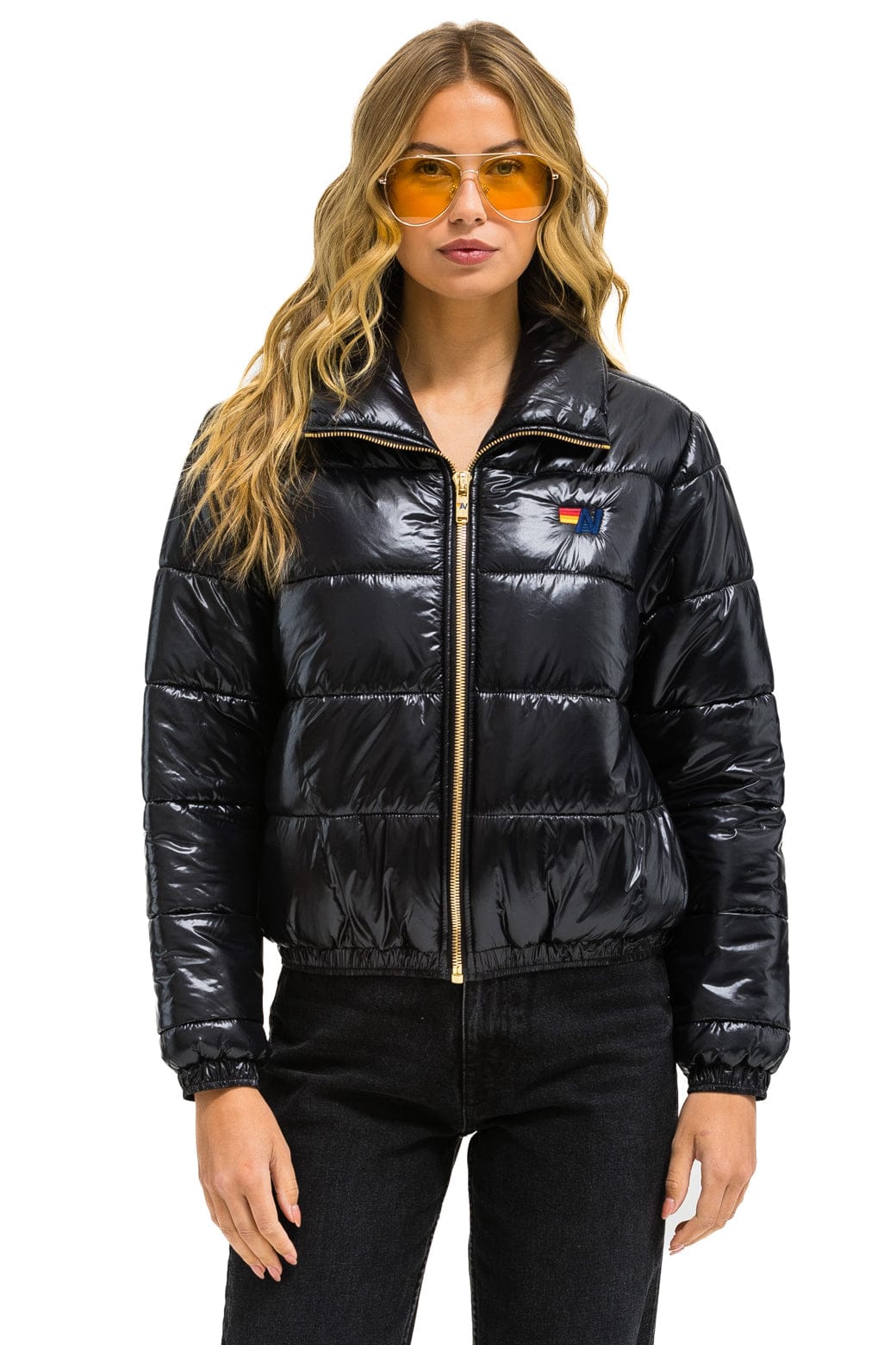 Classic BOLT LUXE APRES PUFFER JACKET - GLOSSY BLACK