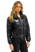 Classic BOLT LUXE APRES PUFFER JACKET - GLOSSY BLACK
