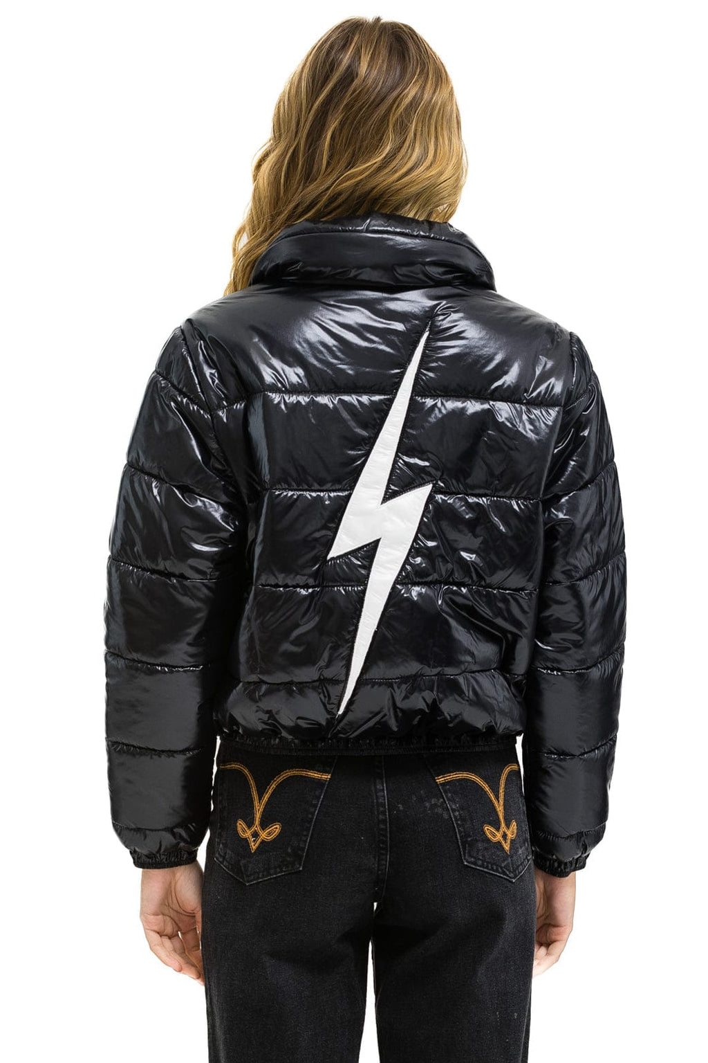 Classic BOLT LUXE APRES PUFFER JACKET - GLOSSY BLACK