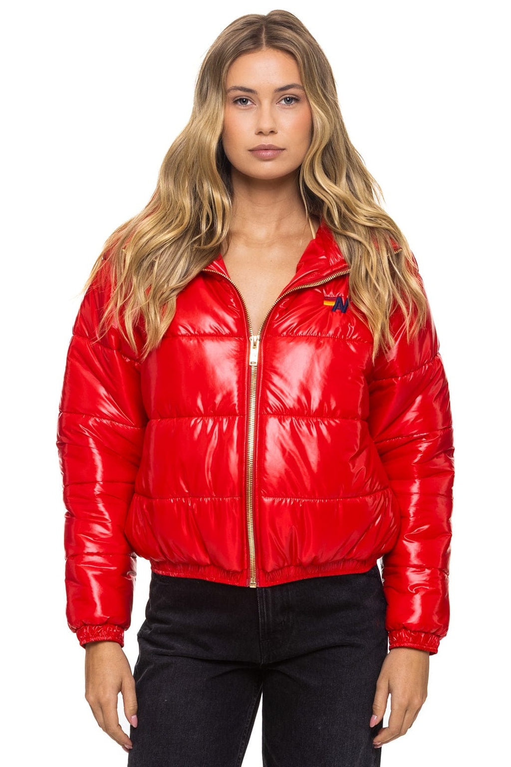 Classic BOLT LUXE APRES PUFFER JACKET - GLOSSY CHERRY