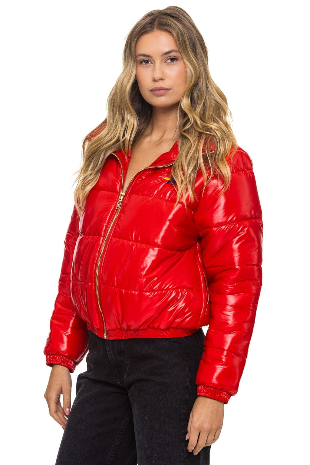 Classic BOLT LUXE APRES PUFFER JACKET - GLOSSY CHERRY