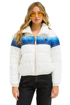 Classic 5 STRIPE APRES JACKET - GLOSSY WHITE BLUE STRIPES