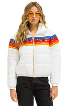 Classic 5 STRIPE APRES JACKET - GLOSSY WHITE