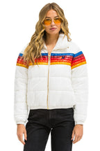 Classic 5 STRIPE APRES JACKET - GLOSSY WHITE