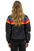 Classic 5 STRIPE JACKET - GLOSSY BLACK