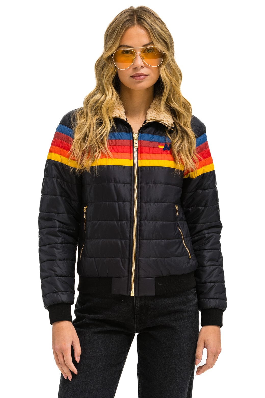 Classic 5 STRIPE JACKET - BLACK