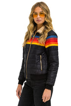 Classic 5 STRIPE JACKET - BLACK