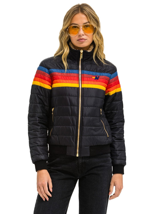 Classic 5 STRIPE JACKET - BLACK
