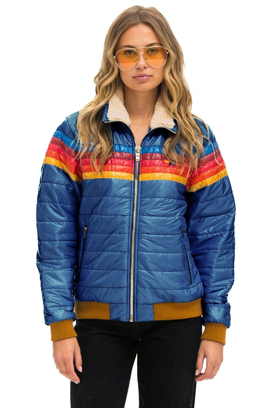 Classic 5 STRIPE RAINBOW - GLOSSY DEEP BLUE
