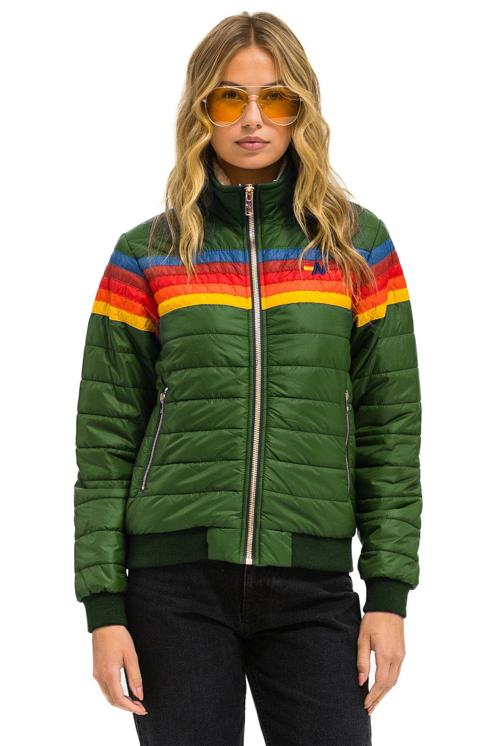 Classic 5 STRIPE JACKET - GARDEN GREEN