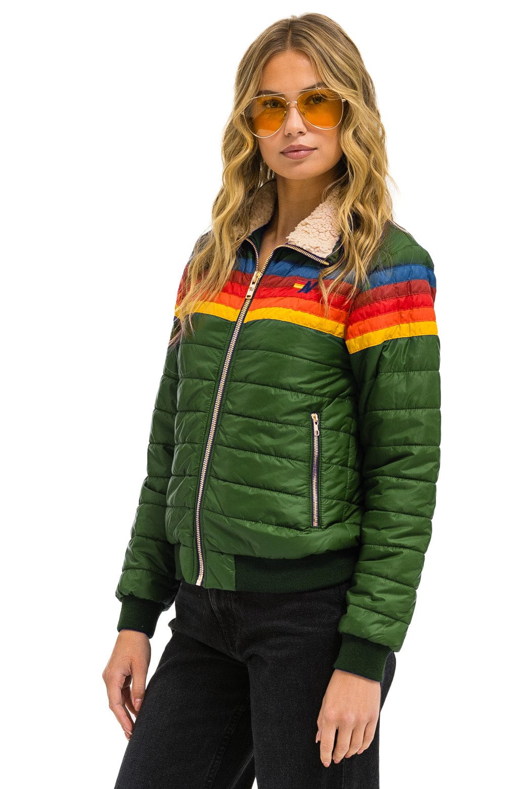 Classic 5 STRIPE JACKET - GARDEN GREEN