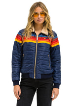 Classic 5 STRIPE JACKET - NAVY