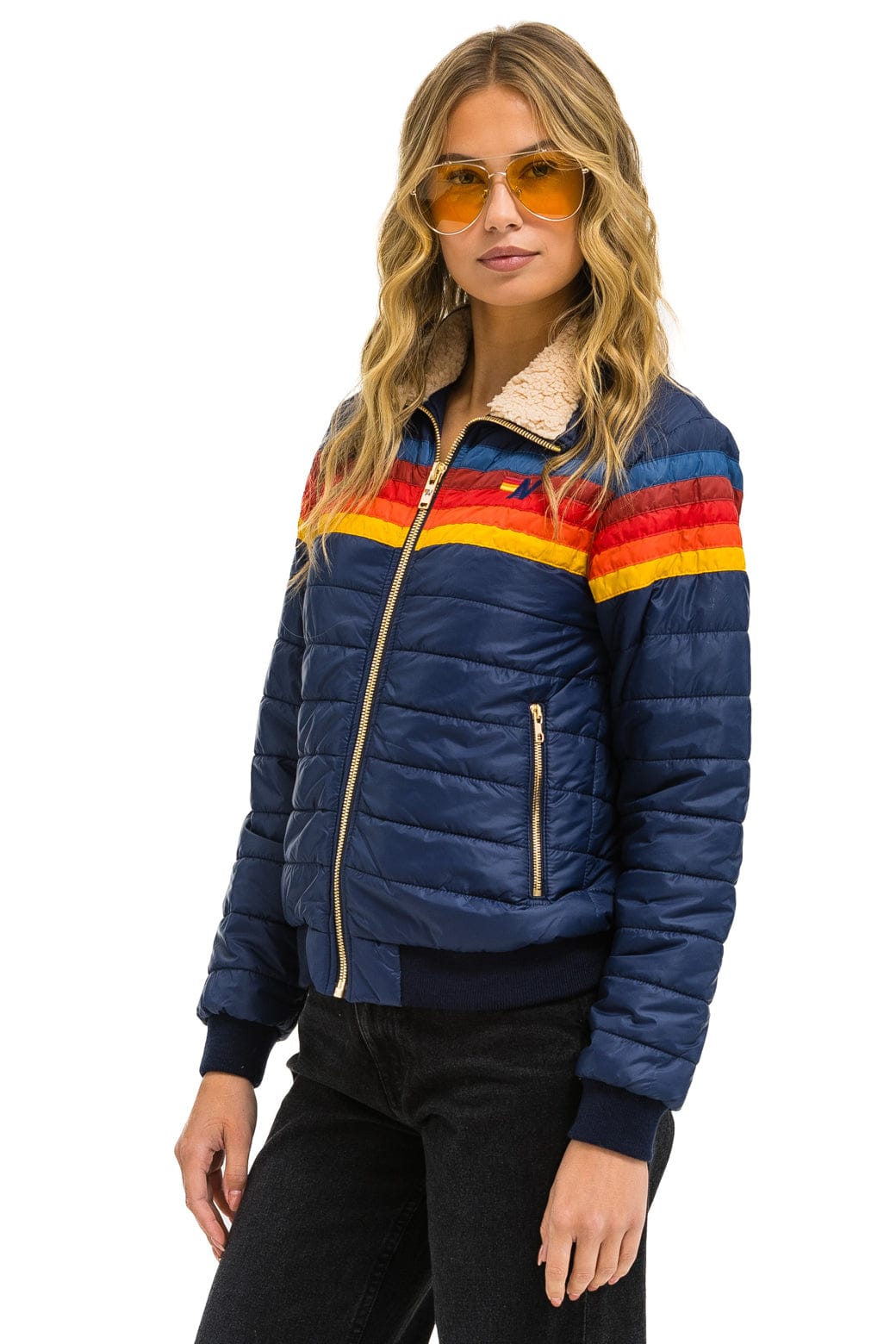 Classic 5 STRIPE JACKET - NAVY
