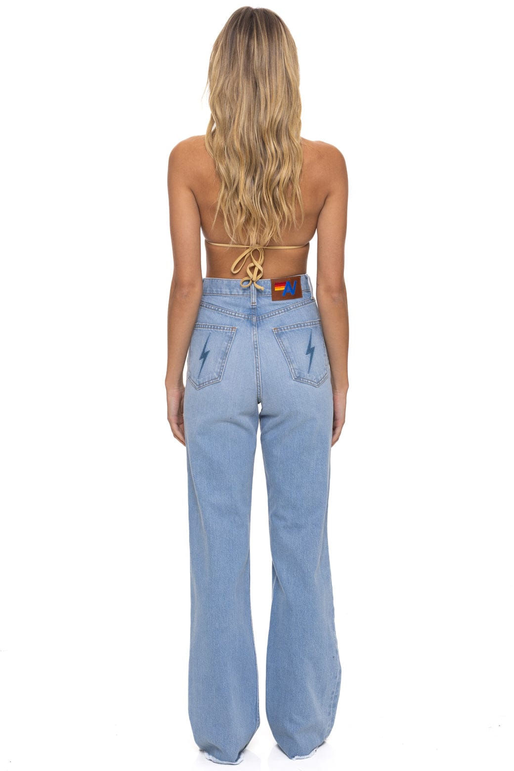 Classic HI RISE WIDE LEG BOLT GYPSY WOMENS JEAN - SUPER LIGHT