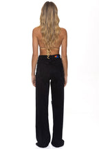 Classic HI RISE WIDE LEG BOLT GYPSY WOMENS JEAN - VINTAGE BLACK