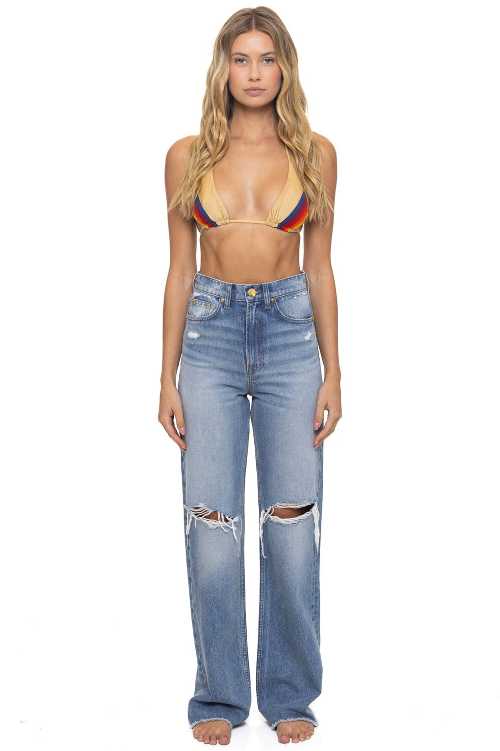 Classic HI RISE WIDE LEG BOLT GYPSY WOMENS JEAN - VINTAGE