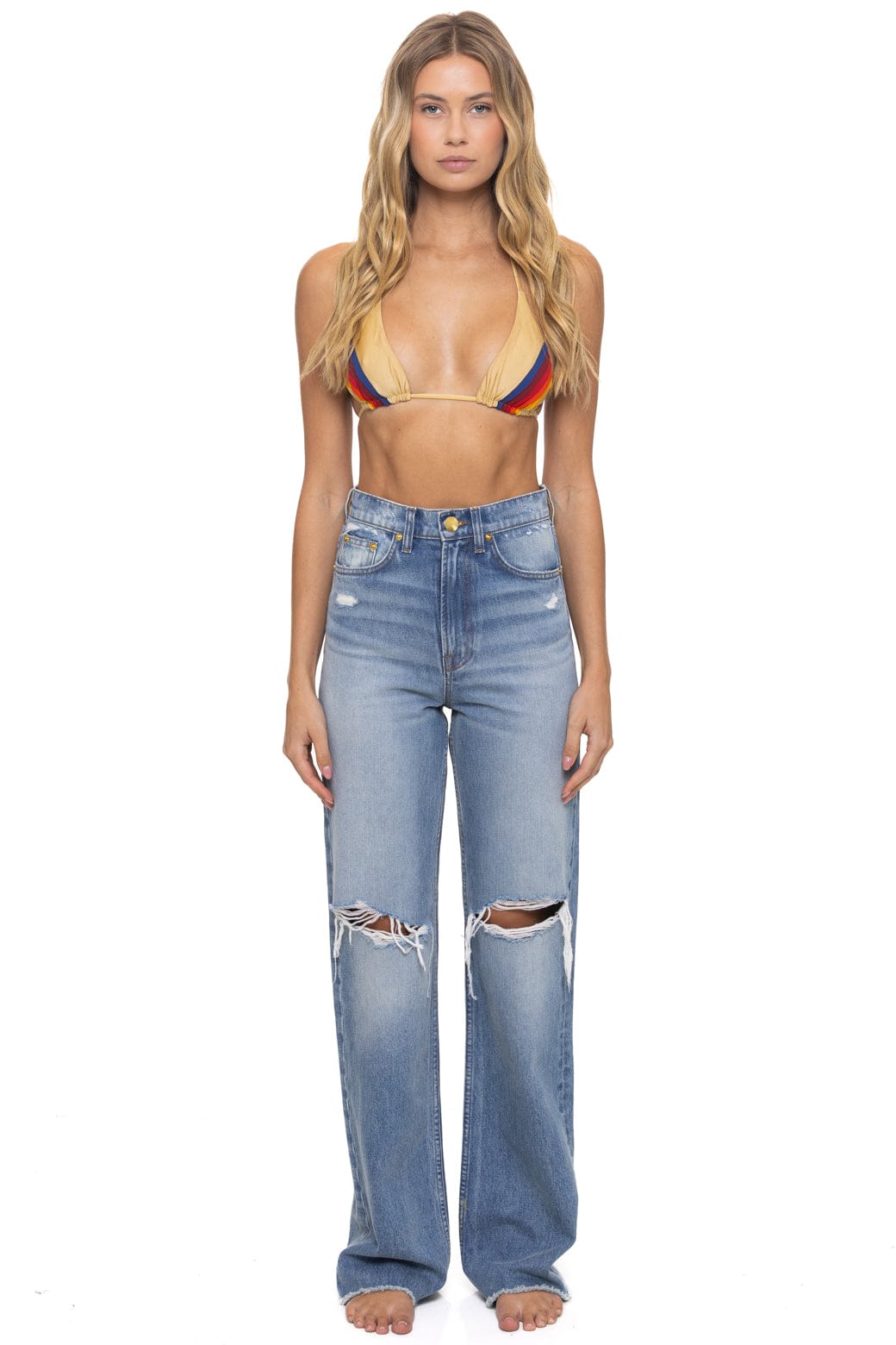 Classic HI RISE WIDE LEG BOLT GYPSY WOMENS JEAN - VINTAGE