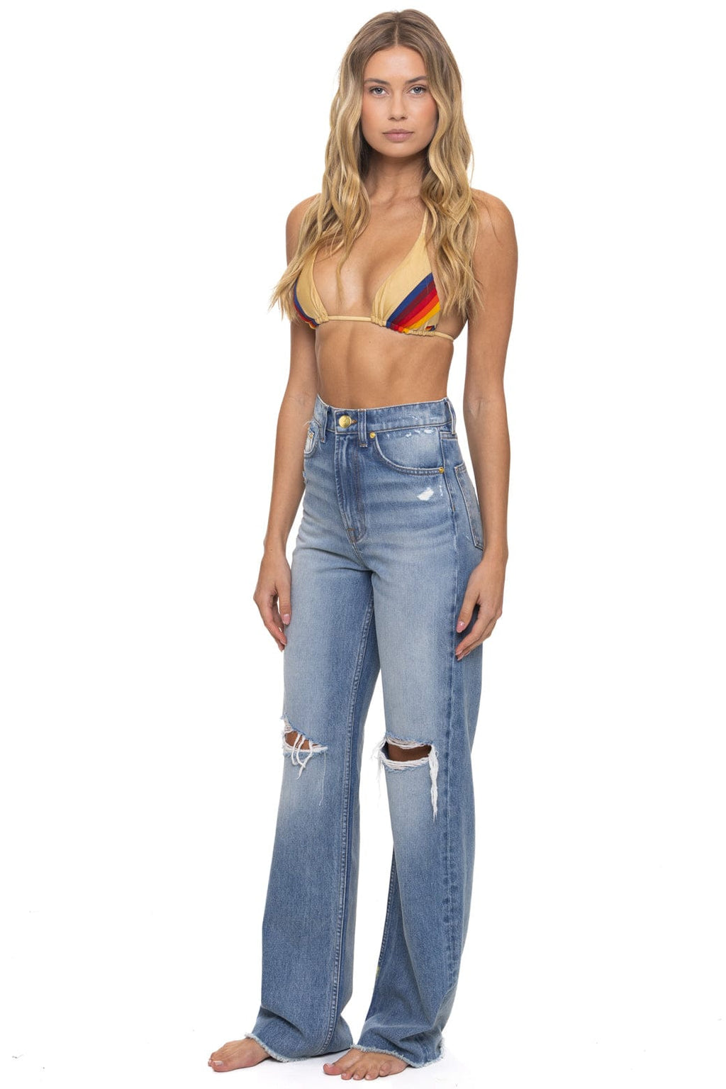 Classic HI RISE WIDE LEG BOLT GYPSY WOMENS JEAN - VINTAGE