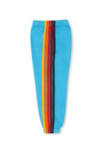 Classic KIDS 5 STRIPE SWEATPANTS - NEON BLUE