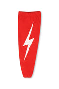 Classic KIDS BOLT PRINT SWEATPANTS - RED WHITE