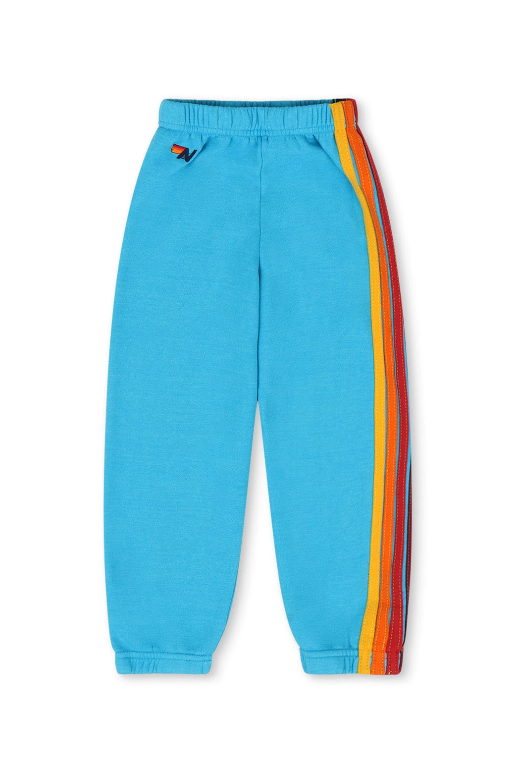 Classic KIDS 5 STRIPE SWEATPANTS - NEON BLUE